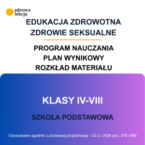 Edukacja zdrowotna – zdrowie seksualne – program, rozkład materiału i plan wynikowy dla klas IV–VIII