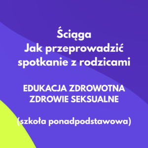 Spotkanie informacyjne – ZS, szkoła ponadpodstawowa - Ściąga